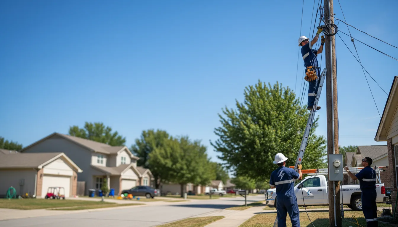 Residential electrician providing installation services in Peoria, AZ